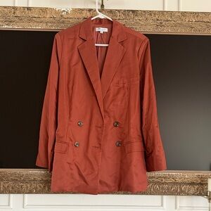 Double-Breasted Rust Blazer by A New Day